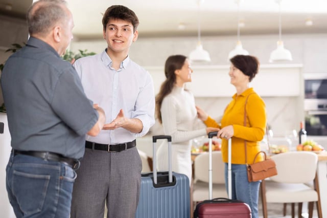 Parents Joyfully Welcome Their Adult Children