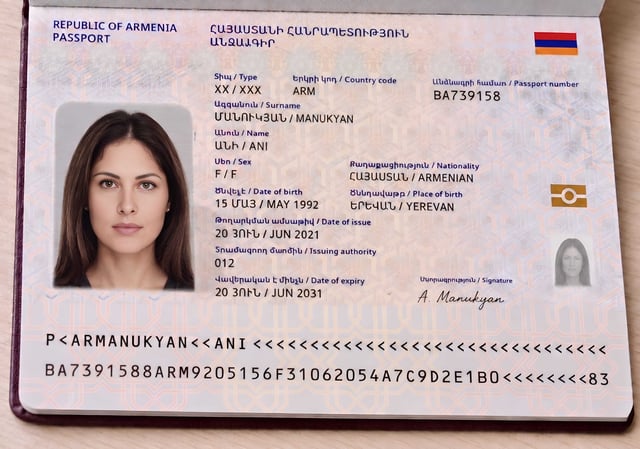 Passport Biopage Sample
