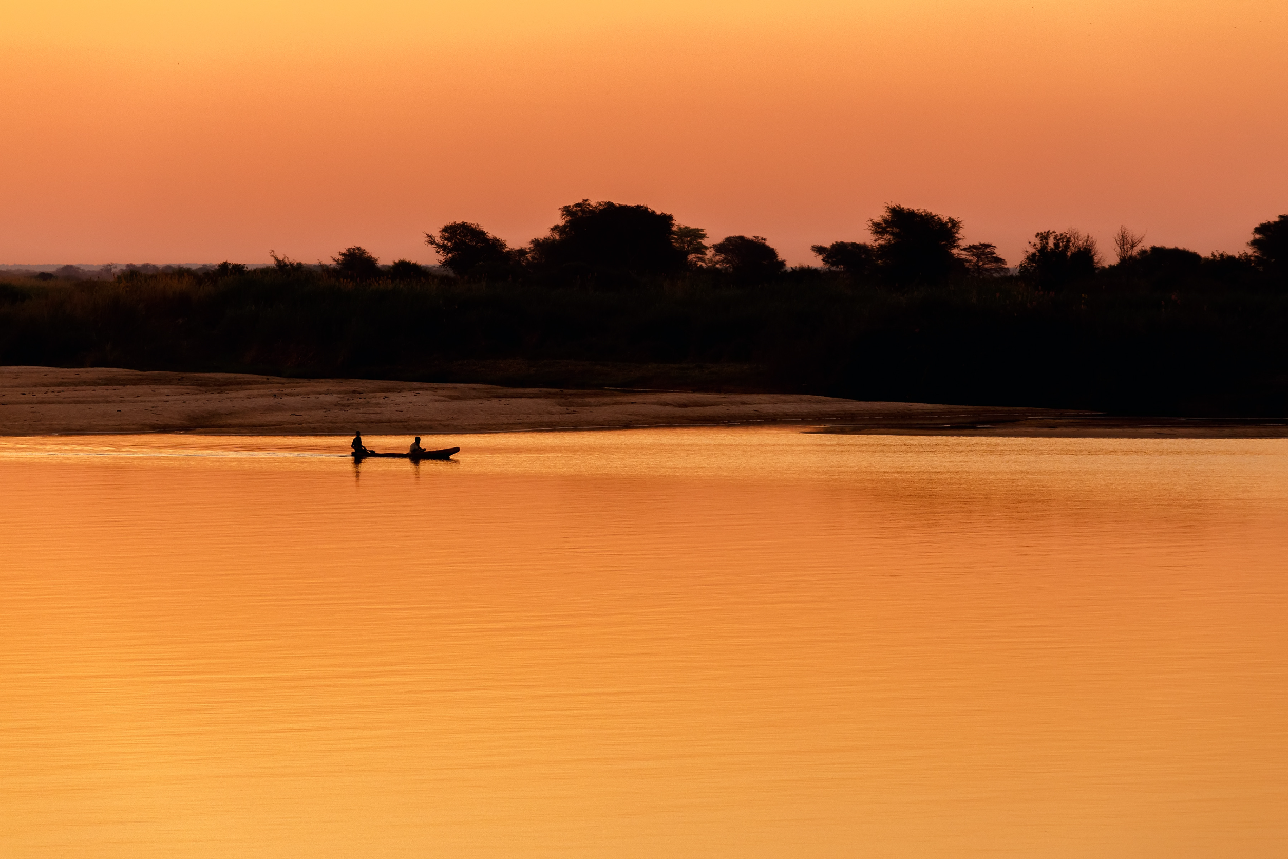 Canoeing in the Zambezi