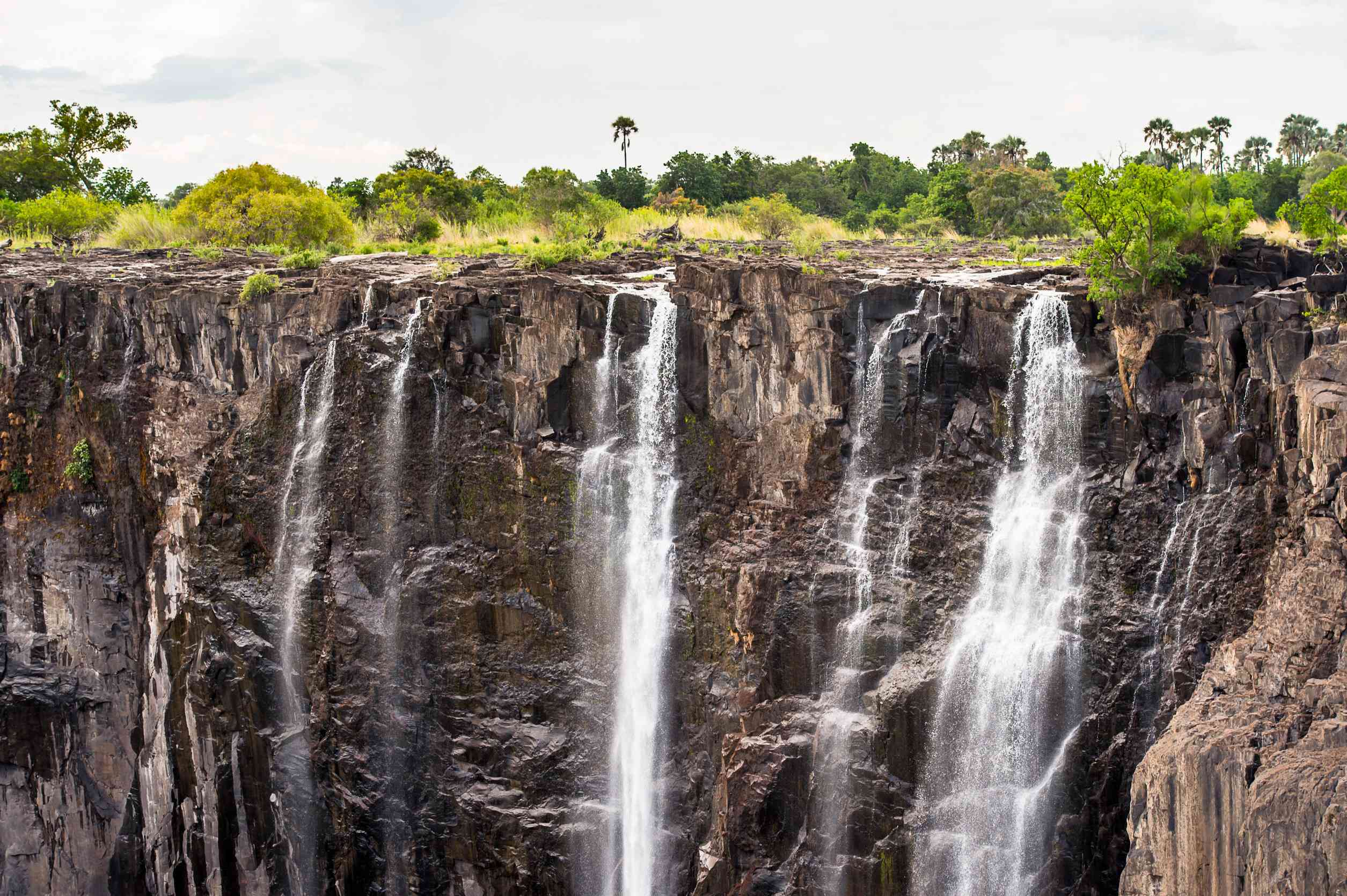 scenic view of the victoria falls zambezi river zimbabwe and zambia