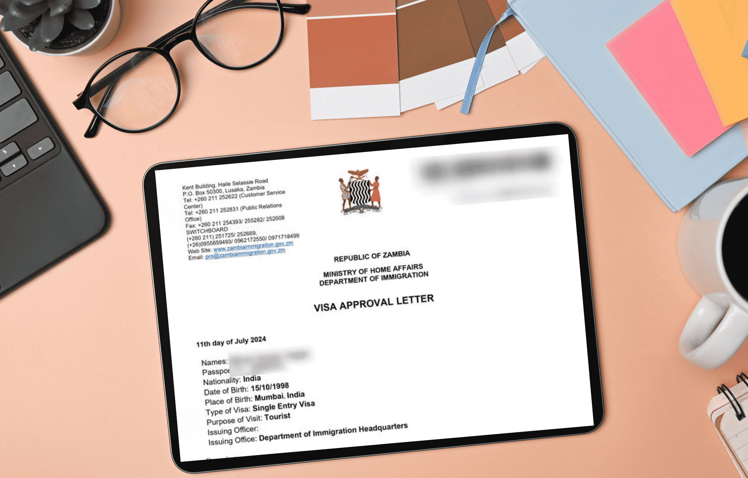zambia multiple entry e-visa
