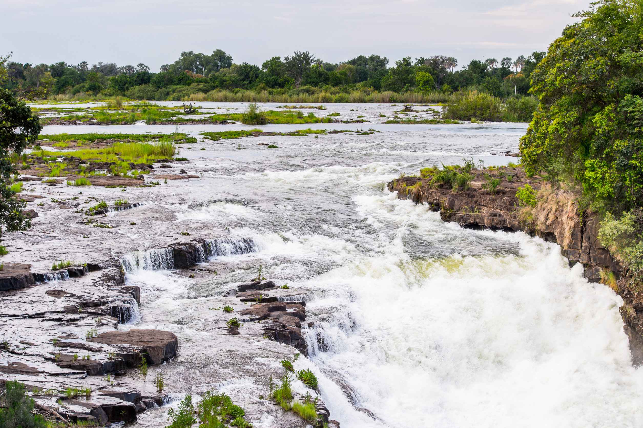 Victoria Falls Zambezi River Zimbabwe And Zambias